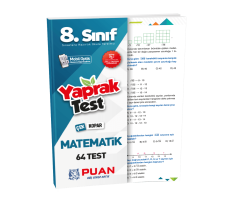 8. Sınıf Matematik Yaprak Test Puan Yayınları