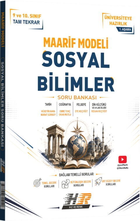 Sosyal Bilimler Maarif Modeli 1. Aşama Soru Bankası Hız ve Renk Yayınları