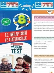 8. Sınıf T.C. İnkılap Tarihi ve Atatürkçülük Yeni Nesil Video Çözümlü Yaprak Test Evrensel İletişim
