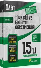 ÖABT Türk Dili ve Edebiyatı 15 li Deneme Çözümlü Özdil Akademi