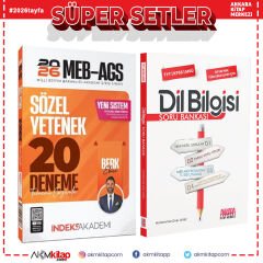 İndeks Akademi 2026 MEB AGS Sözel Yetenek 20 Deneme ve AKM Dil Bilgisi Soru Bankası Seti 2 Kitap