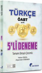 ÖABT Türkçe Öğretmenliği 5 li Deneme Çözümlü Özdil Akademi