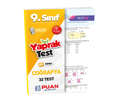 9. Sınıf Coğrafya Yaprak Test Puan Yayınları