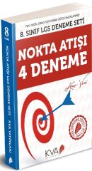 8. Sınıf Nokta Atışı 4 Deneme Kitabı KVA Yayınları
