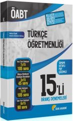 ÖABT Türkçe Öğretmenliği 15 li Deneme Çözümlü Özdil Akademi