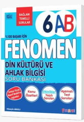 6. Sınıf Din Kültürü Ve Ahlak Bilgisi A-B Soru Bankası Fenomen Okul Yayınları
