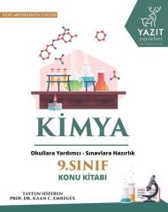 9. Sınıf Kimya Konu Anlatımlı Yazıt Yayınları