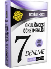 2023 KPSS ÖABT Okul Öncesi Öğretmenliği 7 Deneme Pegem Yayınları