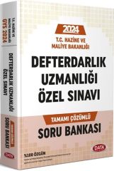 2024 Hazine ve Maliye Bakanlığı Defterdarlık Uzmanlığı Sınavı Soru Bankası Data Yayınları