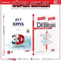 3D Yayınları AYT Kimya ve AKM Dil Bilgisi Soru Bankası Seti 2 Kitap