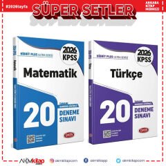 Data Yayınları 2026 KPSS Matematik ve Türkçe Deneme Seti 2 Kitap