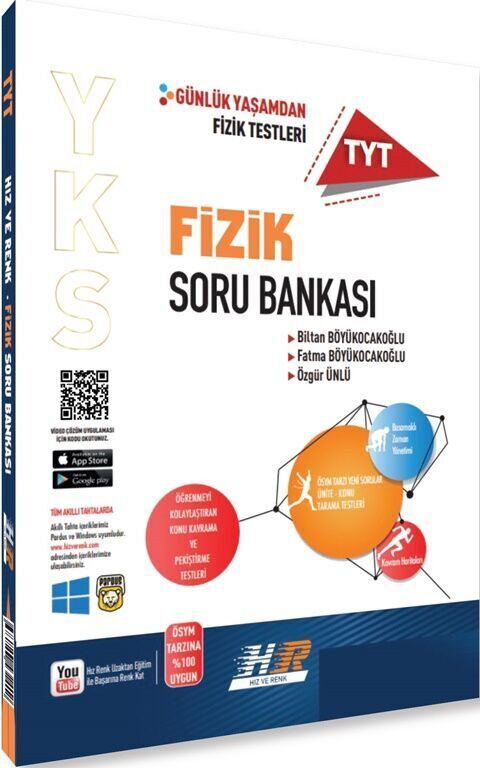 Hız ve Renk TYT Fizik Kimya ile Biyoloji Soru Bankası Seti 3 Kitap