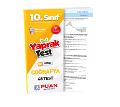 10. Sınıf Coğrafya Yaprak Test Puan Yayınları