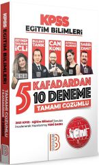 2022 KPSS Eğitim Bilimleri 5 Kafadardan 10 Deneme Benim Hocam