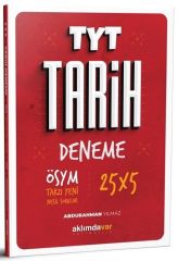 TYT Tarih 25 x 5 Deneme Aklımdavar Yayınları