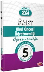 ÖABT Okul Öncesi Öğretmenliği Tamamı Çözümlü 5 Deneme Data Yayınları