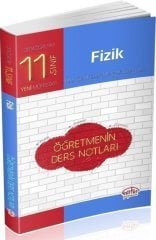11.Sınıf Fizik Öğretmenin Ders Notları Editör Yayınları