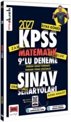 2027 KPSS Matematik Sınav Senaryoları Tamamı Video Çözümlü 9 Deneme Yargı Yayınları