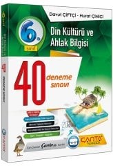6 Sınıf Din Kültürü ve Ahlak Bilgisi 40 Deneme Çanta Yayınları