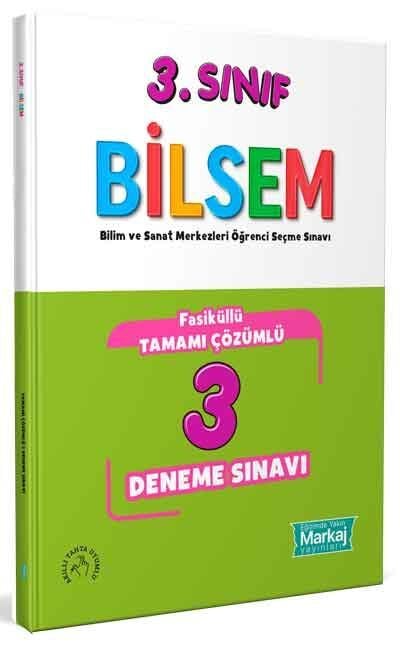 3. Sınıf Bilsem Çözümlü 3 Fasikül Deneme Sınavı Markaj Yayınları