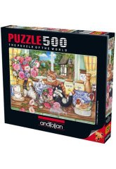 Anatolian Puzzle 500 Parça Mutfaktaki Yaramazlar