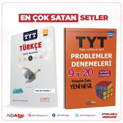Limit Yayınları TYT Türkçe Soru Bankası ile Kariyer Meslek Problem Denemeleri 2 Kitap Set