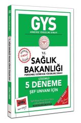 2020 GYS T.C. Sağlık Bakanlığı Şef Unvanı İçin Çözümlü 5 Deneme Yargı Yayınları