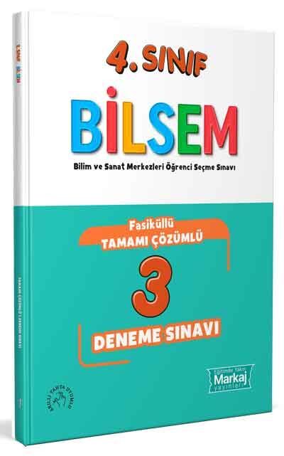 4. Sınıf Bilsem Çözümlü 3 Fasikül Deneme Sınavı Markaj Yayınları