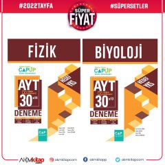 Çap Yayınları AYT Biyoloji ve Fizik Deneme Seti 2 Kitap