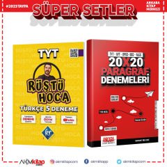 KR Akademi 2023 Rüştü Hoca TYT Türkçe ve AKM Paragraf Deneme Seti 2 Kitap
