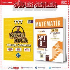 KR Akademi 2023 Rüştü Hoca TYT Türkçe ve Çap AYT Matematik Özel Deneme Seti 2 Kitap