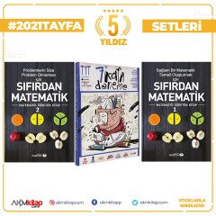 Sıfırdan Adım Adım Matematik 1 ve 2 İle Süper Kitap TYT 7 Kafa Deneme Seti 3 Kitap