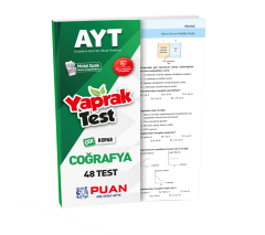 AYT Coğrafya Yaprak Test Puan Yayınları