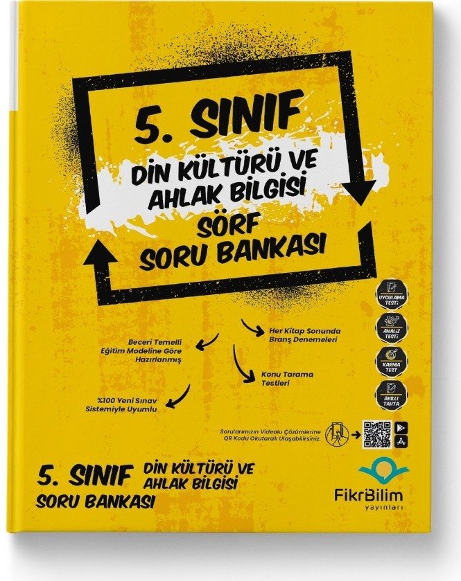 5.SINIF DİN KÜLTÜRÜ VE AHLAK BİLGİSİ SÖRF SORU BANKASI FikriBilim Yayınları