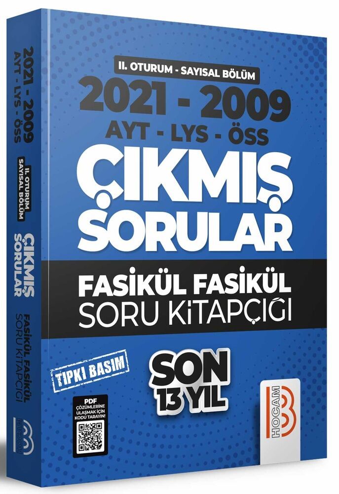 2009 2021 YKS 2. Oturum Sayısal Bölüm Son 13 Yıl Tıpkı Basım Fasikül Fasikül Çıkmış Sorular Benim Hocam