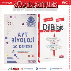 Çöz Kazan AYT Biyoloji Deneme ve AKM Dil Bilgisi Soru Bankası Seti