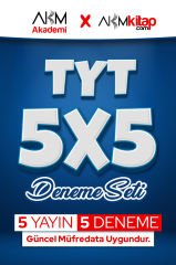 TYT 5 x 5 Farklı Yayın Deneme Seti AKM Akademi