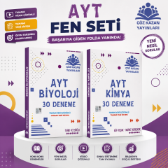 Çöz Kazan AYT Kimya ve Biyoloji Deneme Seti 2 Kitap