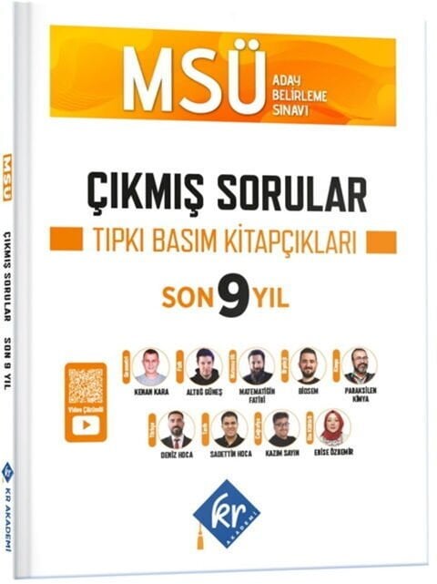 MSÜ Çıkmış Sorular Son 9 Yıl Tıpkı Basım Kitapçıkları KR Akademi