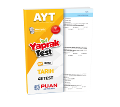 AYT Tarih Yaprak Test Puan Yayınları
