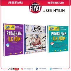 Tonguç Akademi Probleme ve Paragrafa İlk Adım ile Süper Kitap TYT 7 Kafa Deneme Seti 3 Kitap
