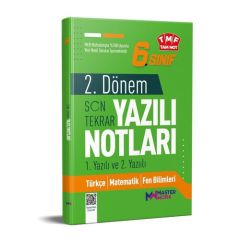6. Sınıf 2. Dönem 1. ve 2. Yazılı Notları Son Tekrar Master Work Yayınları