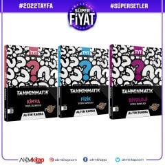 2022 Tahminmatik TYT Fizik Kimya ve Biyoloji Soru Bankası 3 Kitap Set