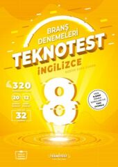 8. Sınıf İngilizce Branş Denemeleri Teknotest Yayınları