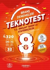 8. Sınıf T.C. İnkılap Tarihi ve Atatürkçülük Branş Denemeleri Teknotest Yayınları