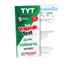 TYT Coğrafya Yaprak Test Puan Yayınları