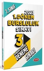 7. Sınıf 1. Dönem Bursluluk Sınavı Tamamı Çözümlü 3 Fasikül Deneme Sınavı Data Yayınları