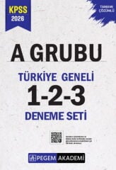 2026 KPSS A Grubu Tamamı Çözümlü Türkiye Geneli 1-2-3 Deneme Seti Pegem Yayınları