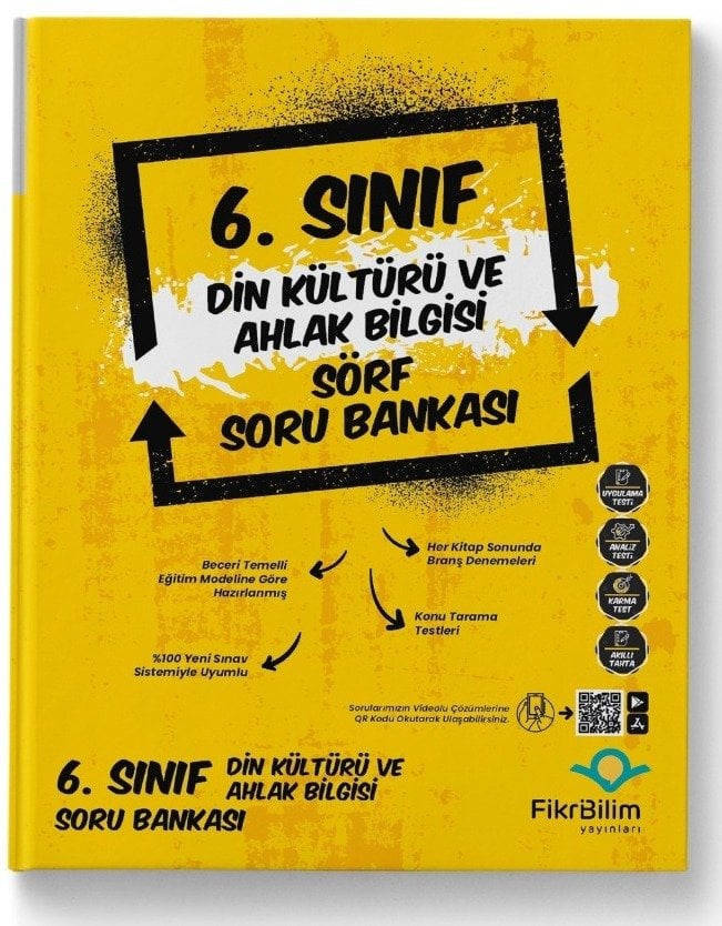 6.SINIF DİN KÜLTÜRÜ VE AHLAK BİLGİSİ SÖRF SORU BANKASI FikriBilim Yayınları