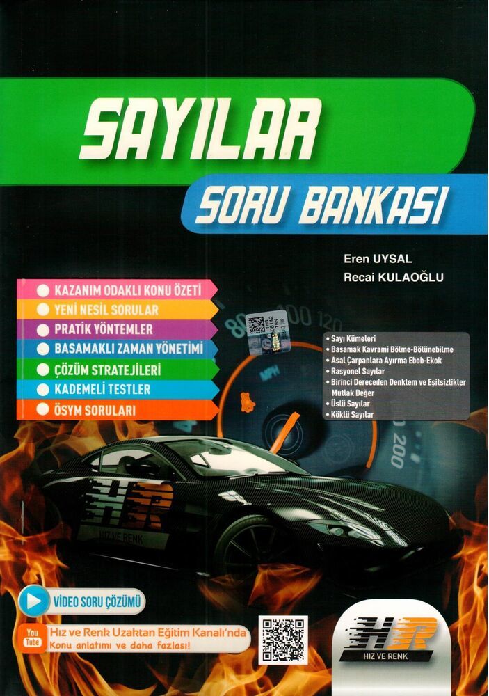 Sayılar Soru Bankası Hız ve Renk Yayınları